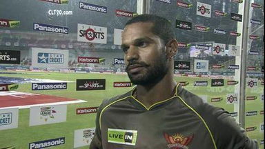 CLT20 2013 M10: CSK vs SRH  –   Interview – Shikhar Dhawan