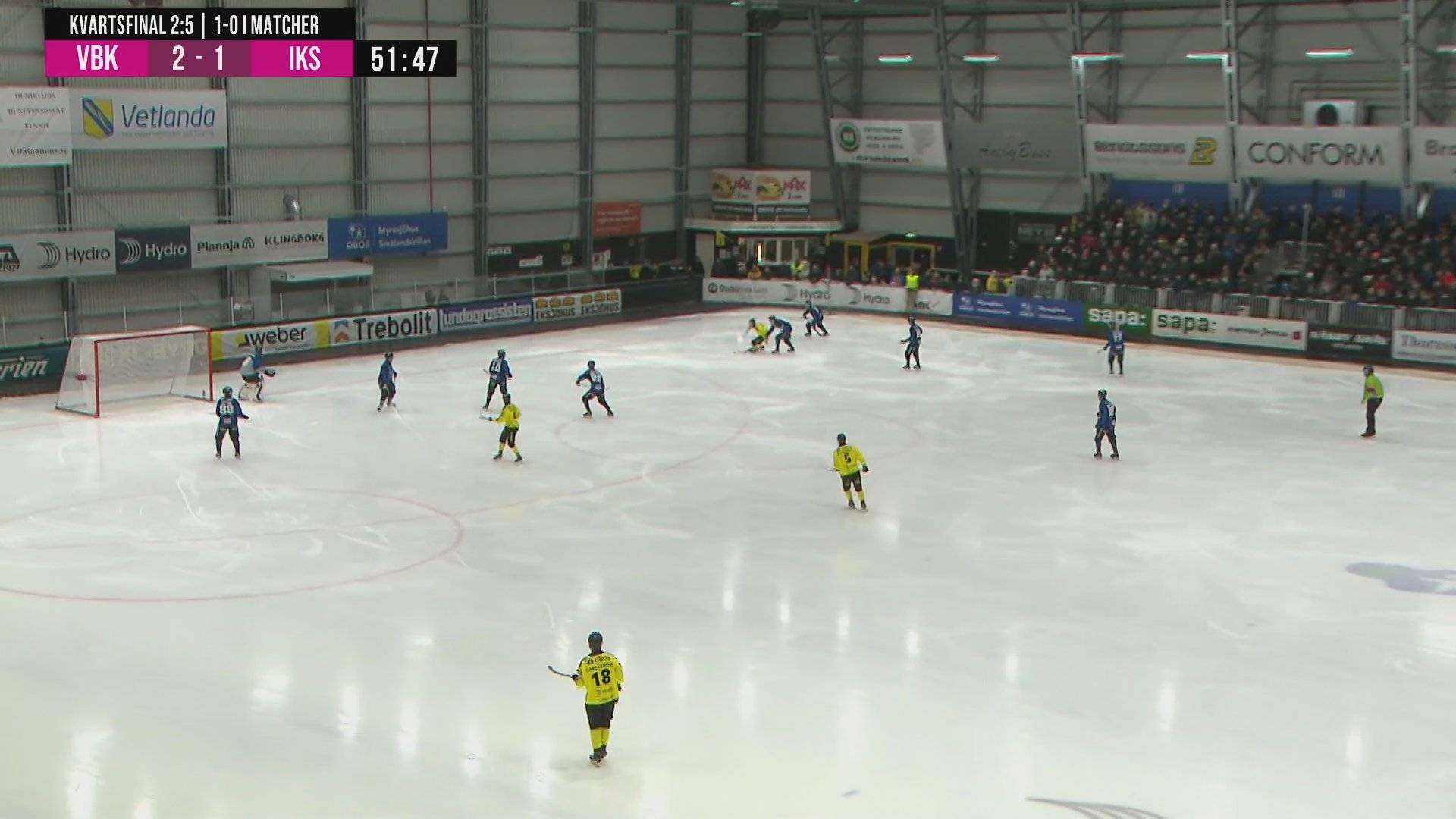 Highlights: Vetlanda BK - IK Sirius (kvartsfinal 2 av 5)