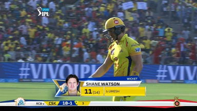 M35: CSK vs RCB – Shane Watson Wicket