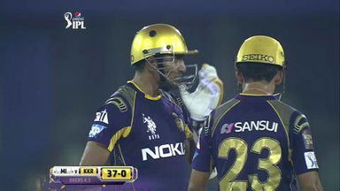M40: KKR vs MI –  Robin Uthappa Six