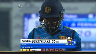 IND vs SL 2020, 2nd T20I: Danushka Gunathilaka Wicket