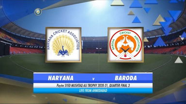 Syed Mushtaq Ali Trophy 2020-21, QF3 - Haryana vs Baroda: Match Highlights