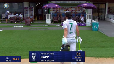 IND-W vs SA-W 2024, 1st Test: Marizanne Kapp Wicket