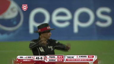 M9: KXIP vs SRH –  Virender Sehwag Six