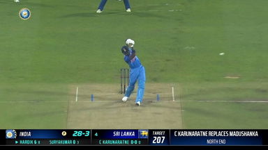 IND vs SL 2023, 2ND T20I: Hardik Pandya  Six