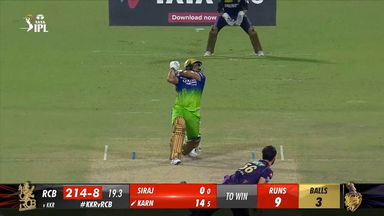 M36: KKR vs RCB – Karn Sharma Six