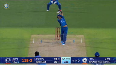 IND vs AFG 2026, 1st ODI: Rahmanullah Gurbaz Six