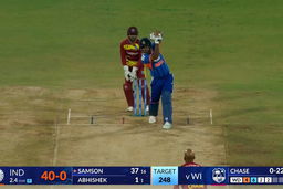 IND vs WI 2026, 4th T20I: Sanju Samson Six