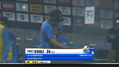 IND vs SL 2020, 3rd T20I: Virat Kohli Wicket