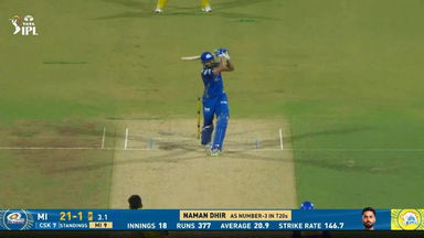 IPL 2026 M44: CSK vs MI - Naman Dhir Six