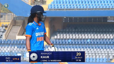 IND-W vs AUS-W 2023-24, 1st ODI: Amanjot Kaur Wicket