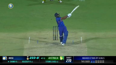IND vs AUS 2023, 3RD ODI:  Mohammad Shami  Six