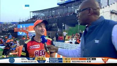 M28: RR vs SRH – Simon Helmot  Interview