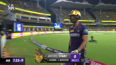 M22: CSK vs KKR – Mitchell Starc Wicket