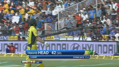 IND vs AUS 2017, 5th ODI: Travis Head Wicket