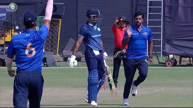 SMAT 2023: 6 & OUT: Ravi Teja's perfect reply to Harshal Patel
