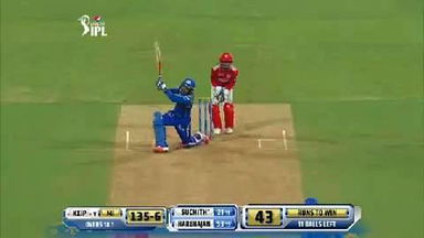 M7: MI vs KXIP – Jagadeesha Suchith Six