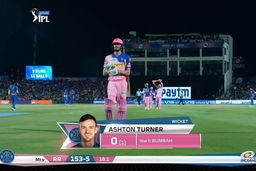 M36: RR vs MI – Ashton Turner Wicket