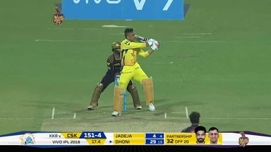 M33: KKR vs CSK – MS Dhoni Six