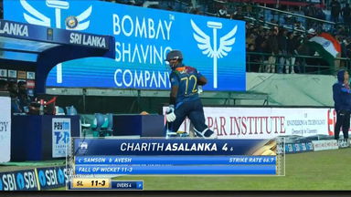 IND vs SL 2022, 3RD T20I: Charith Asalanka Wicket