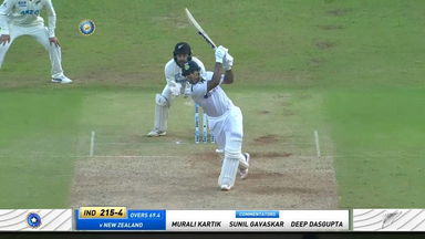 IND vs NZ 2021, 2nd Test, Day 1: Mayank Agarwal Six
