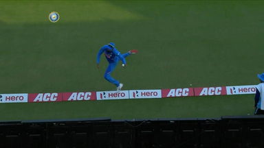 KL Rahul's magnificent leaping effort