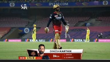 M22: CSK vs RCB – Dinesh Karthik Wicket