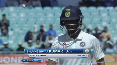 IND vs AUS 2017 - 4th Test day 3: Bhuvneshwar Kumar Wicket
