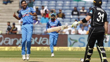 Bhuvneshwar Kumar's tidy 3-wicket haul