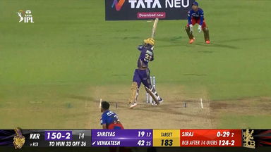M10: RCB vs KKR – Venkatesh Iyer Six
