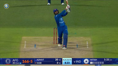 IND vs AFG 2026, 1st ODI: Mohammad Nabi Six