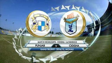 Ranji Trophy 2014-15: Punjab v Odisha, Odisha 1st Innings highlights