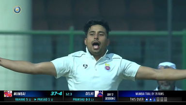 Ranji Trophy  2022/23, Delhi VS Mumbai :  Fall of Wickets