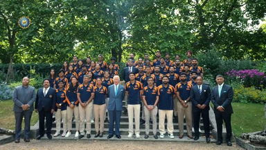 Team India meets His Majesty
