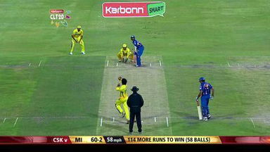 M14: CSK vs MI – Dinesh Karthik six