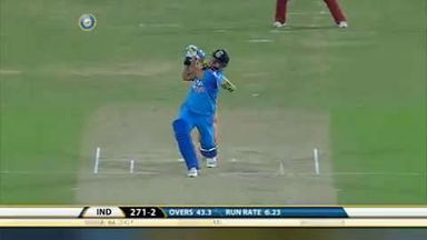 4TH ODI: IND vs WI – Suresh Raina Six
