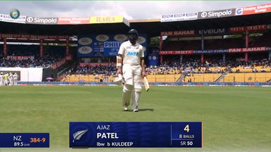 IND vs NZ 2024, 1ST Test: Ajaz Patel Wicket