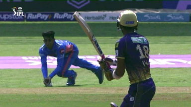 Super Grab: Shokeen takes a good low catch to dismiss Jagadeesan