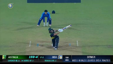 IND-W vs AUS-W 2022, 5TH T20I: Grace Harris  Six