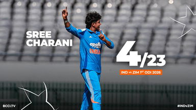 Sree Charani returns career-best ODI figures with 4/23