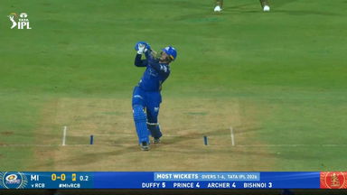 IPL 2026 M20: MI vs RCB - Ryan Rickelton Six