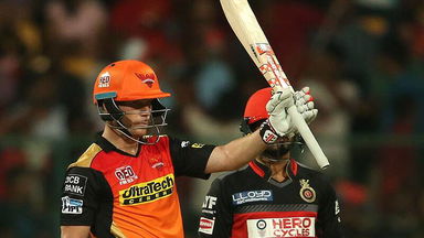 M4: RCB vs SRH – David Warner 58
