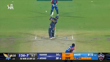 M64: DC vs LSG – Arshad Khan Six