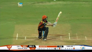 Final: CSK vs SRH – Kane Williamson Six