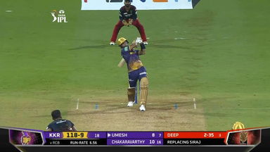 M06: RCB vs KKR – Umesh Yadav Six