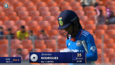 IND-W vs NZ-W 2024, 1st ODI: Jemimah Rodrigues Wicket