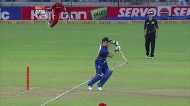 M14: LIO vs OT –  Brendon McCullum c Sohail Tanvir b Tsotsobe