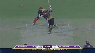 M18: DD vs KKR  – Manish Pandey Six