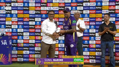IPL 2026 M60: KKR vs GT - TATA IPL Green Dot Balls of the Match - Sunil Narine