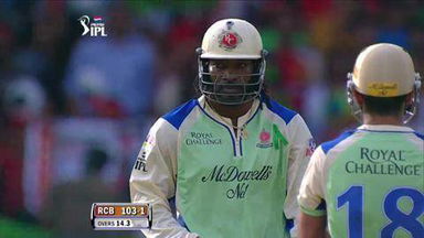 M63: RCB vs KXIP – Chris Gayle 77